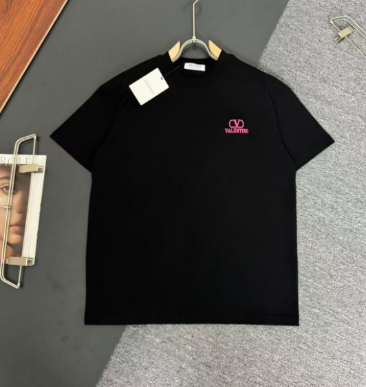 Valentino T-Shirts Logo Short-Sleeve T-Shirt — TH-001