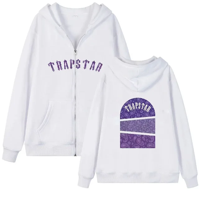 Trapstar Hoodies & Sweatshirts Zip-Up Hooded Sweatshirt with Graphic Back Print product detail image 17