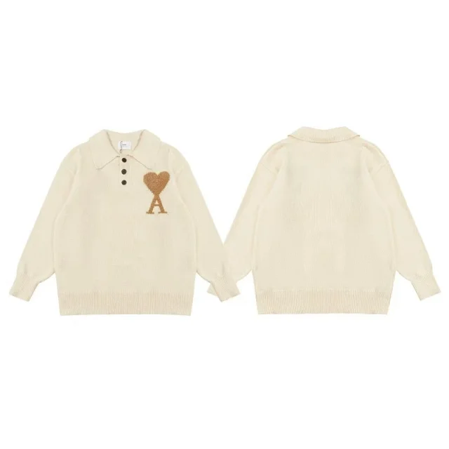AMI Paris Knitwear de Cœur knit sweater product detail image 26