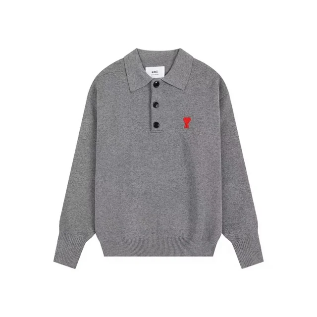 AMI Paris Knitwear de Cœur knit sweater product detail image 22