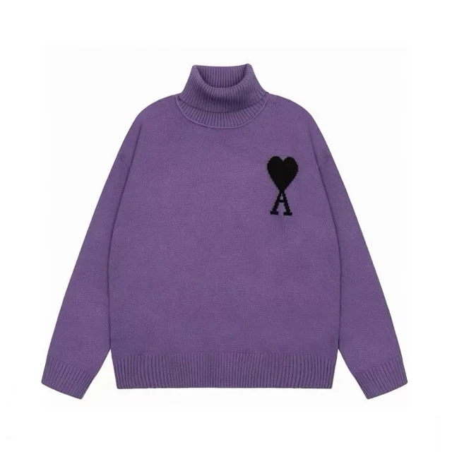 AMI Paris Knitwear de Cœur knit sweater product detail image 15