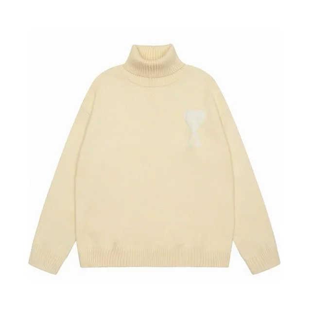 AMI Paris Knitwear de Cœur knit sweater product detail image 1