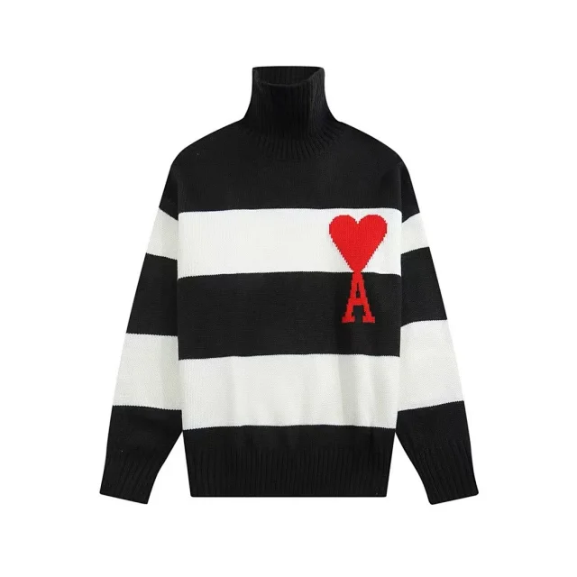 AMI Paris Knitwear de Cœur knit sweater product detail image 20