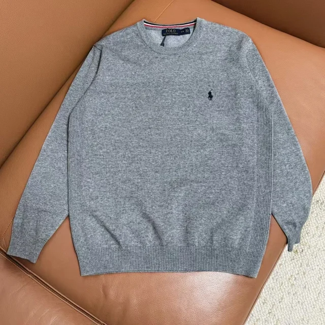 Polo Ralph Lauren Knitwear Crewneck knit sweater with embroidered pony logo product detail image 3