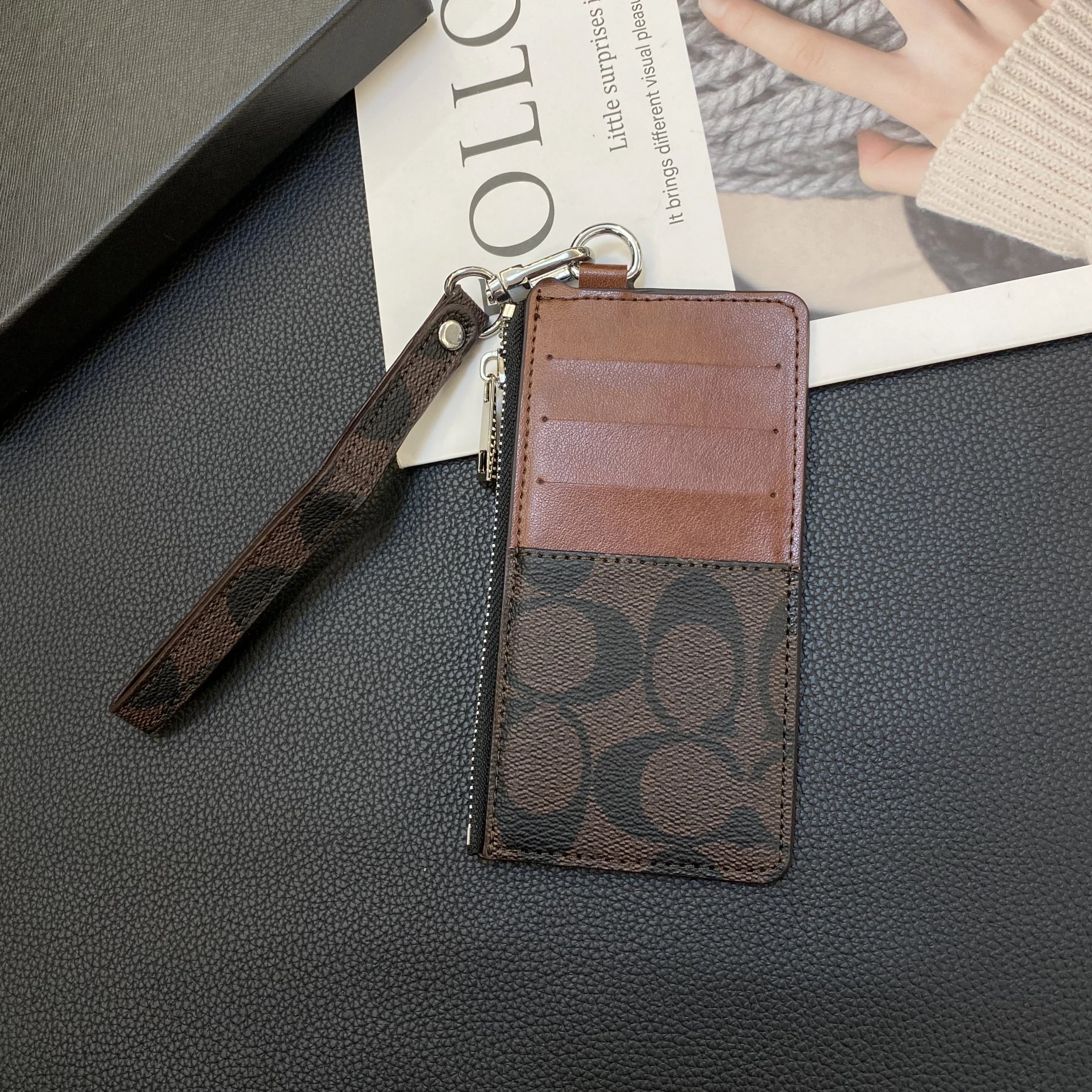 Coach Wallets & Card Holders Snap Holder with Key Ring — 10