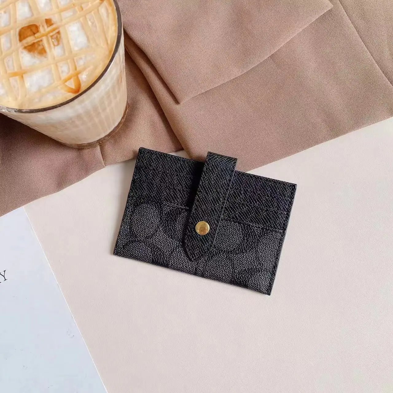 Coach Wallets & Card Holders Snap Holder with Key Ring — 2