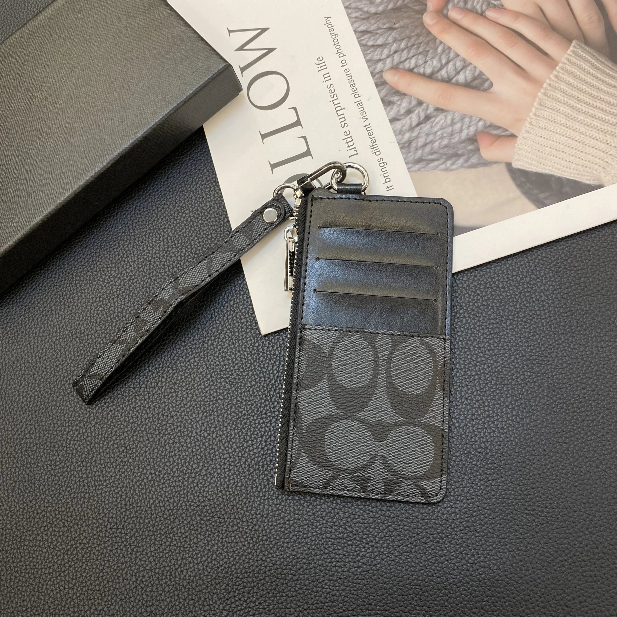 Coach Wallets & Card Holders Snap Holder with Key Ring — 9
