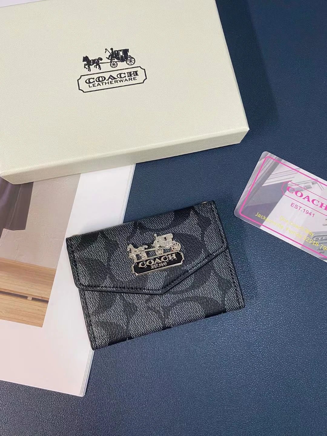 Coach Wallets & Card Holders Snap Holder with Key Ring — 17