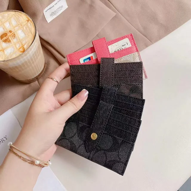 Coach Wallets & Card Holders Snap Holder with Key Ring product detail image 2