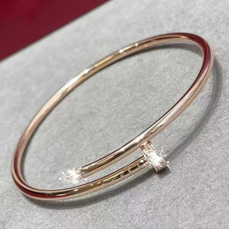 (Thin Version) Rose Gold, With Diamonds