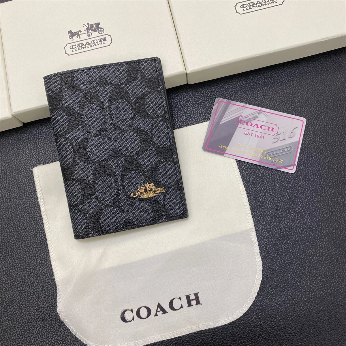 Coach Wallets & Card Holders Snap Holder with Key Ring — 18