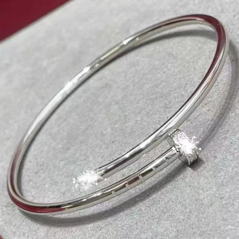 (Thin Version) White Gold, With Diamonds