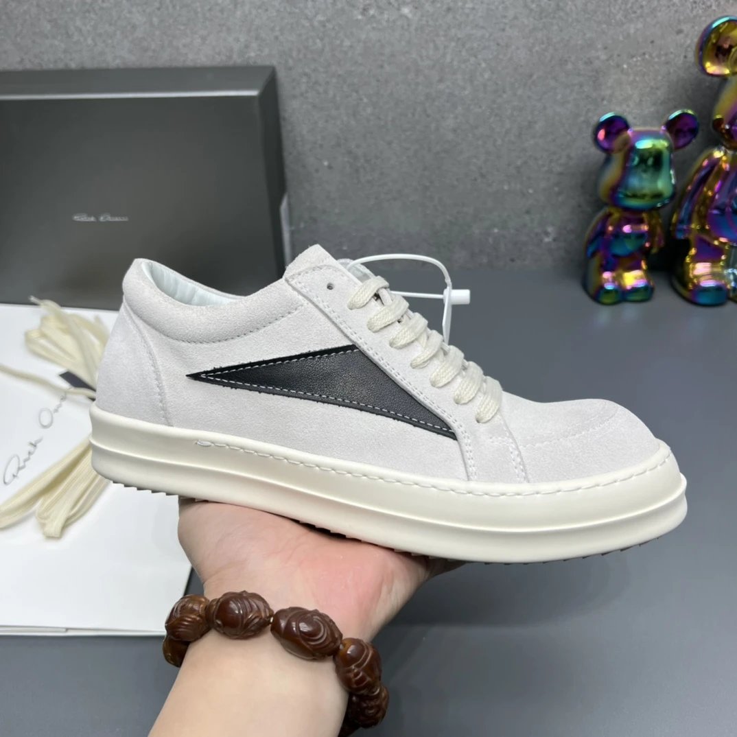 Rick Owens Sneakers High-Top Lace-Up with Contrast Toe Cap — 21