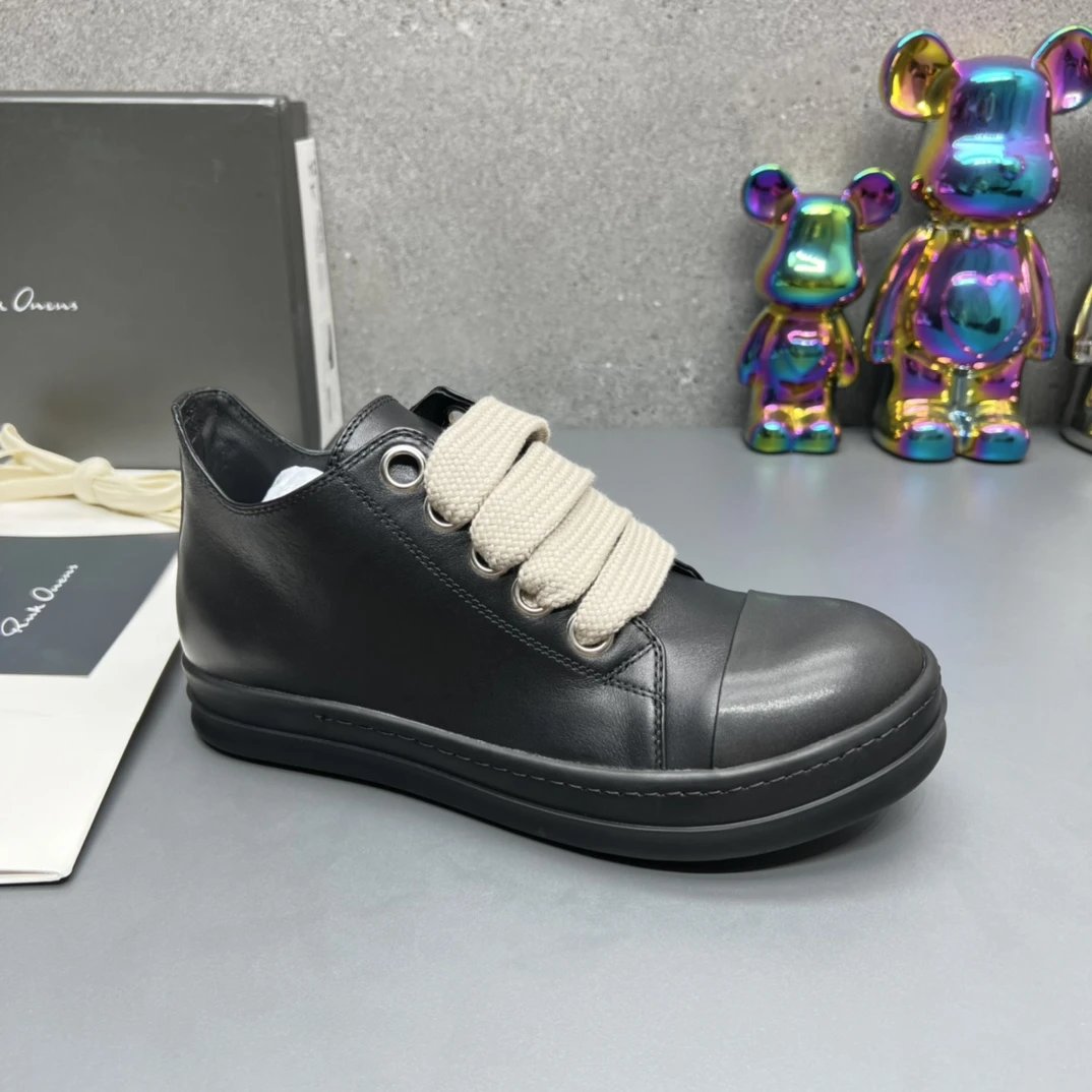 Rick Owens Sneakers High-Top Lace-Up with Contrast Toe Cap — 22