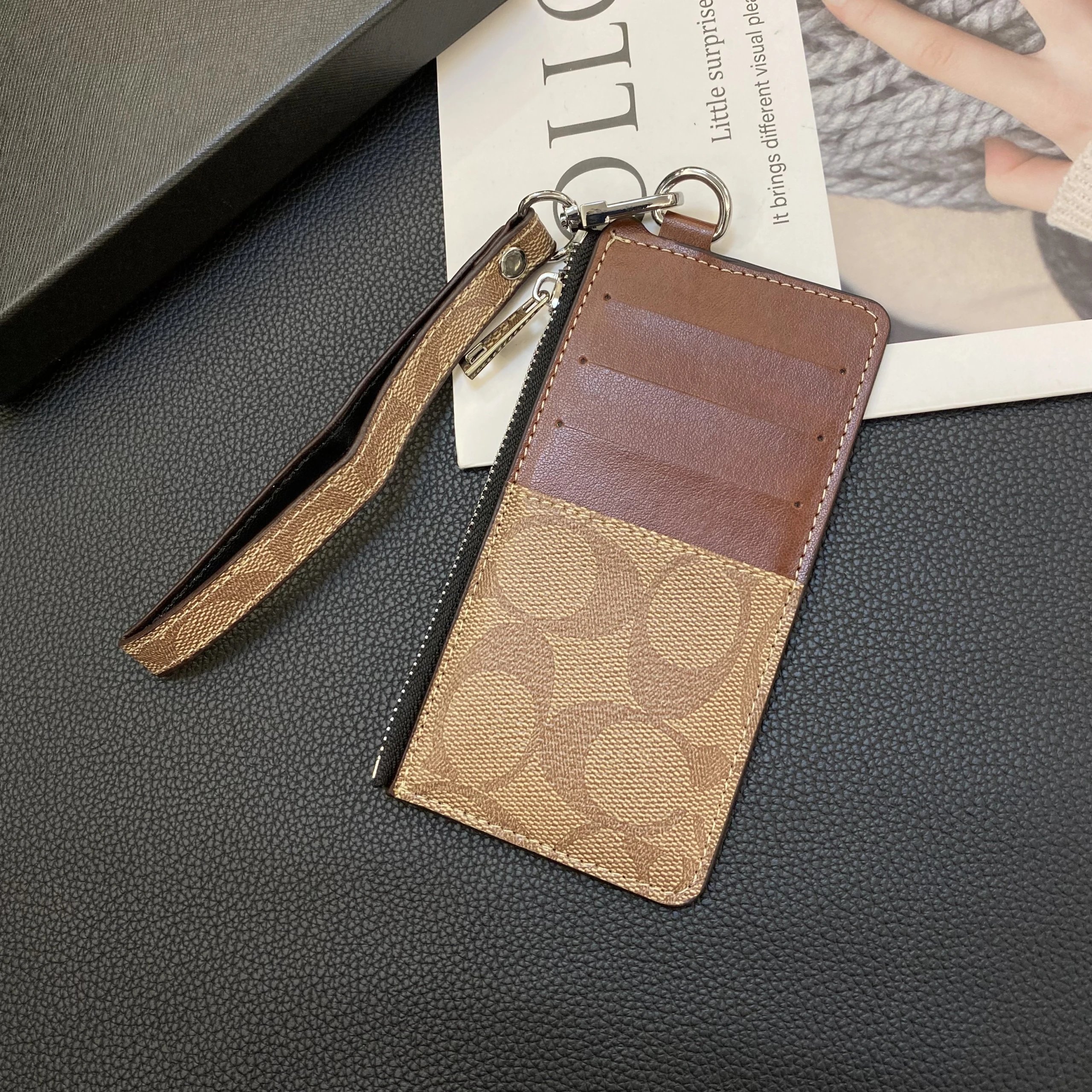 Coach Wallets & Card Holders Snap Holder with Key Ring — 11