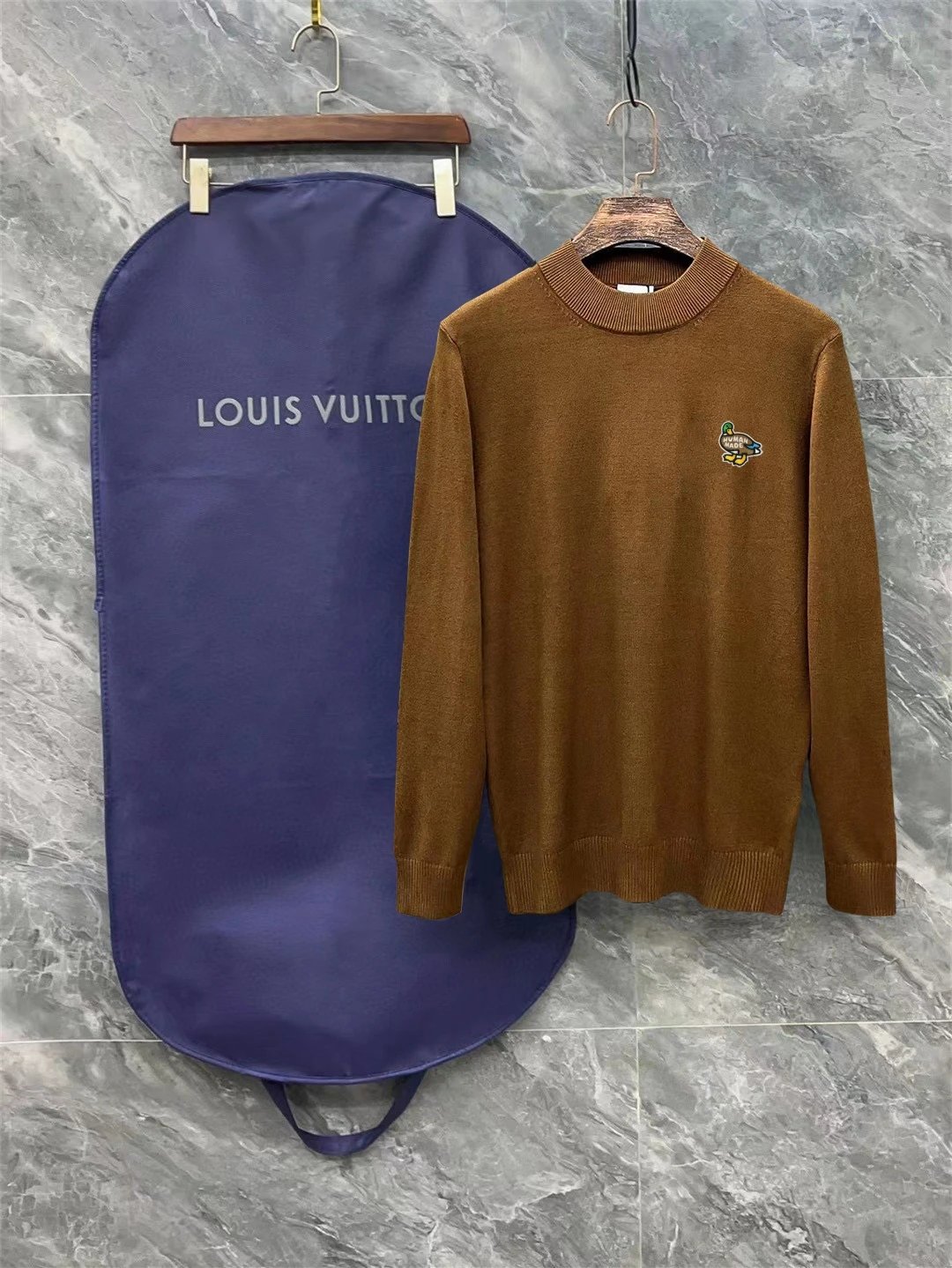 Burberry Knitwear Crew-Neck Sweater with Embroidered TB Monogram — 24