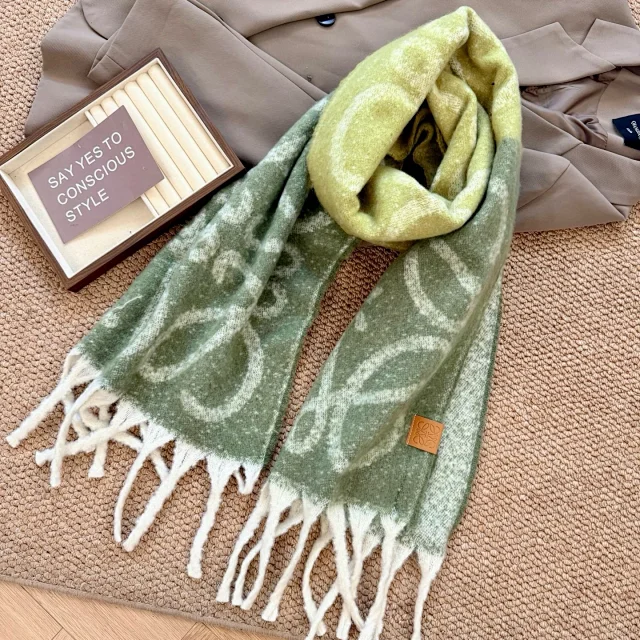 Loewe Scarves Fringed Anagram Scarf product detail image 4