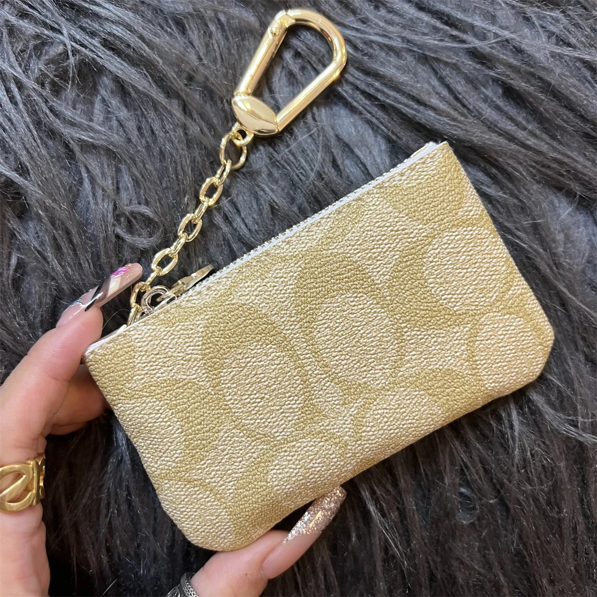 Coach Wallets & Card Holders Snap Holder with Key Ring — 22
