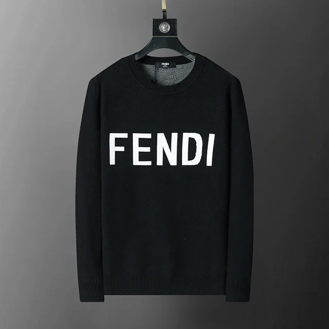 Prada Knitwear Crew-Neck Logo Knit Sweater product detail image 5