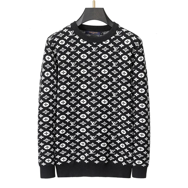 Prada Knitwear Crew-Neck Logo Knit Sweater product detail image 9