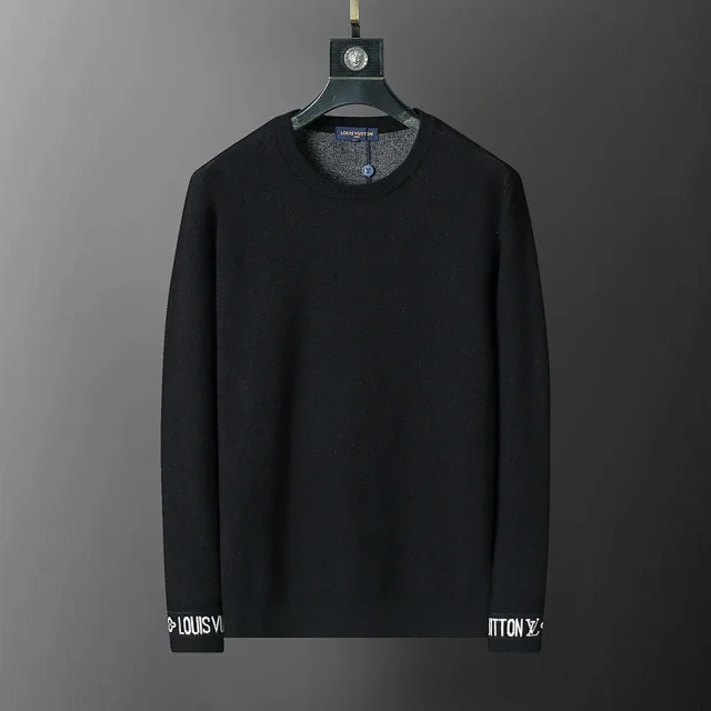 Prada Knitwear Crew-Neck Logo Knit Sweater product detail image 25