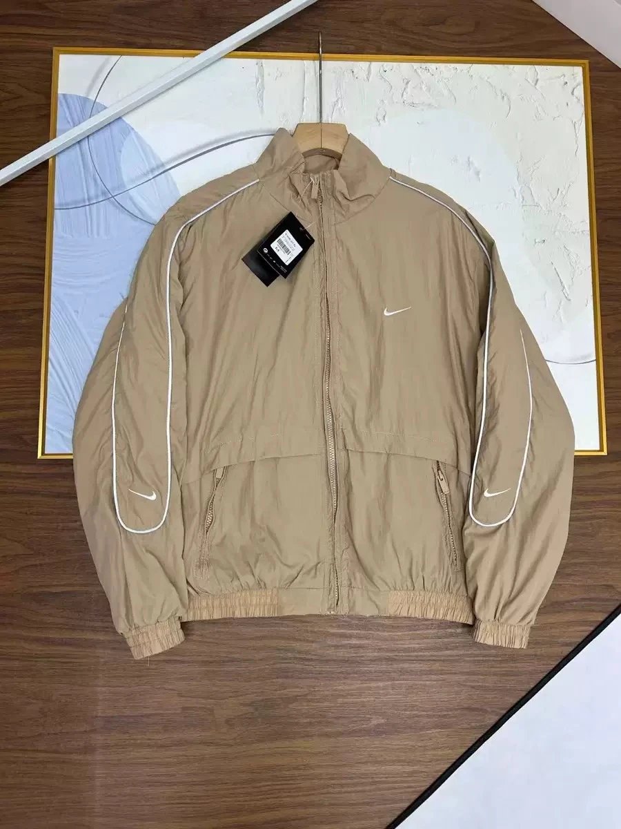 Nike Jackets Zip-Up Windbreaker Jacket with Contrast Piping — BB-004