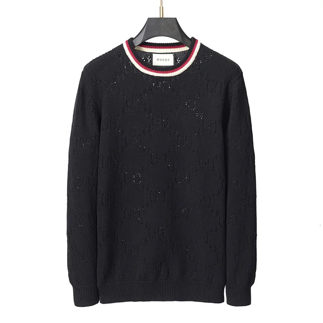 Prada Knitwear Crew-Neck Logo Knit Sweater product detail image 36