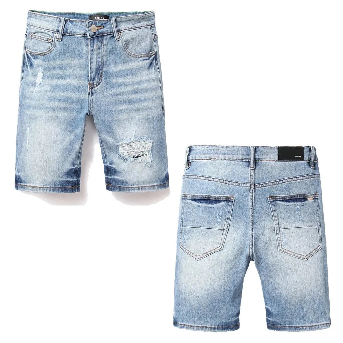 DSQUARED2 Shorts Distressed graphic-print denim — TH-035