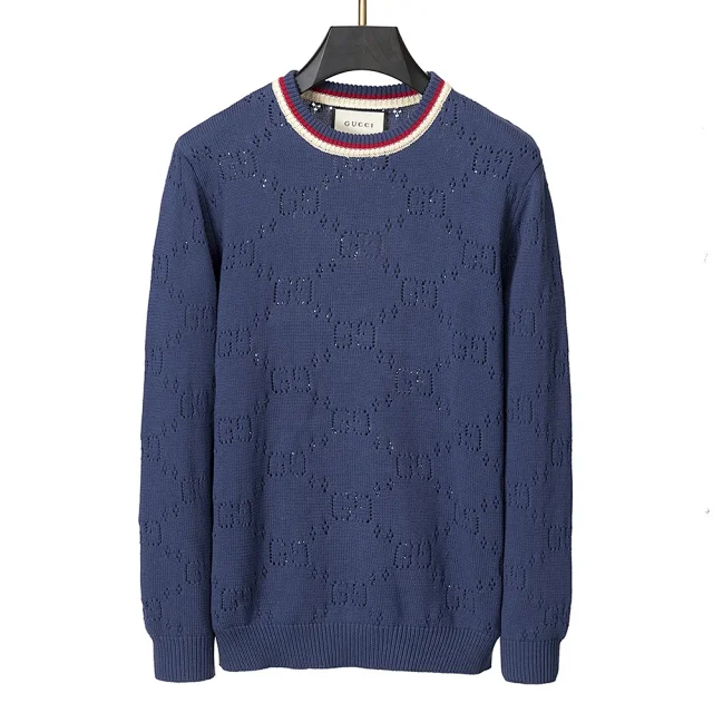 Prada Knitwear Crew-Neck Logo Knit Sweater product detail image 37