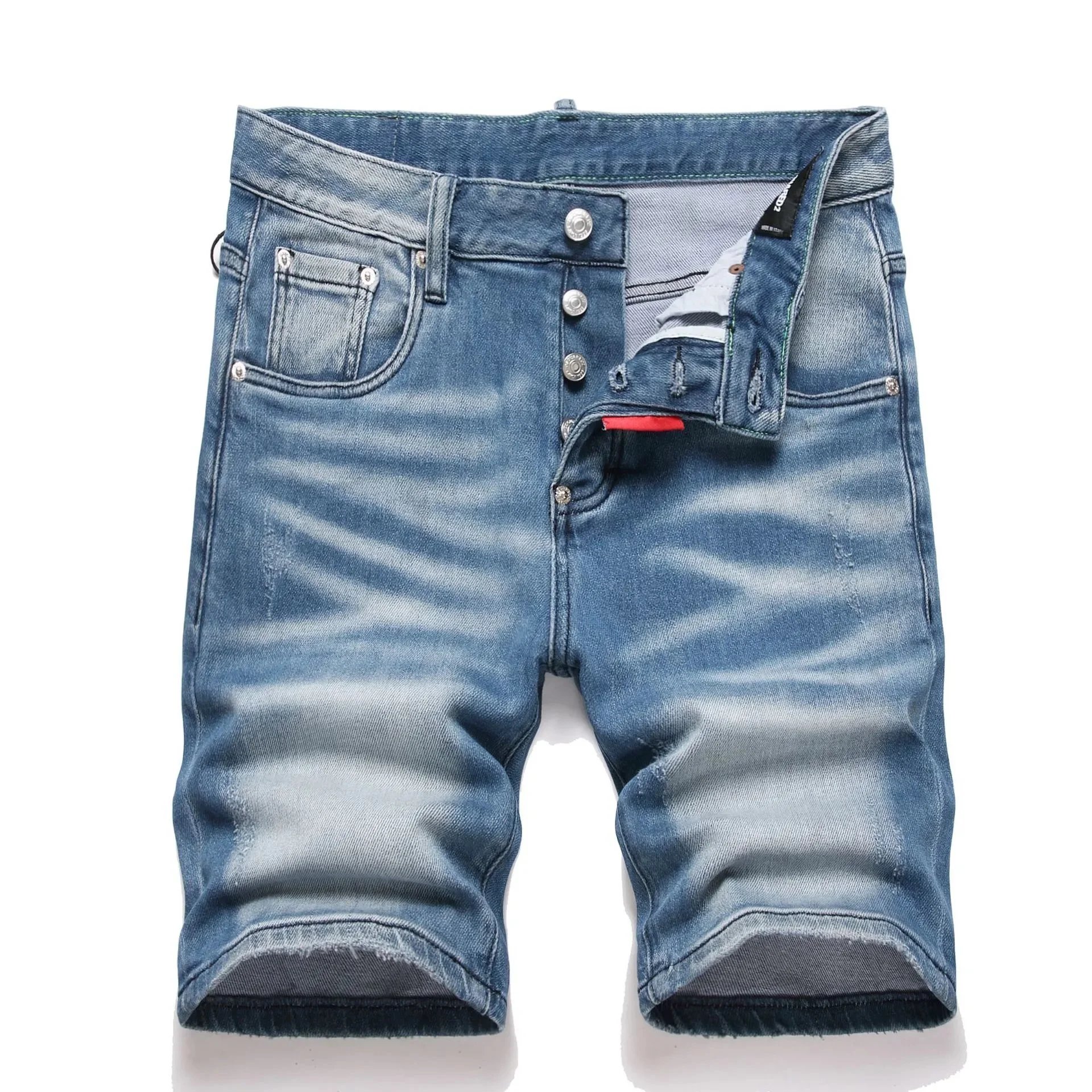 DSQUARED2 Shorts Distressed graphic-print denim — TH-017