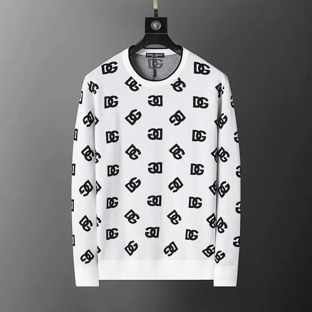 Prada Knitwear Crew-Neck Logo Knit Sweater product detail image 34