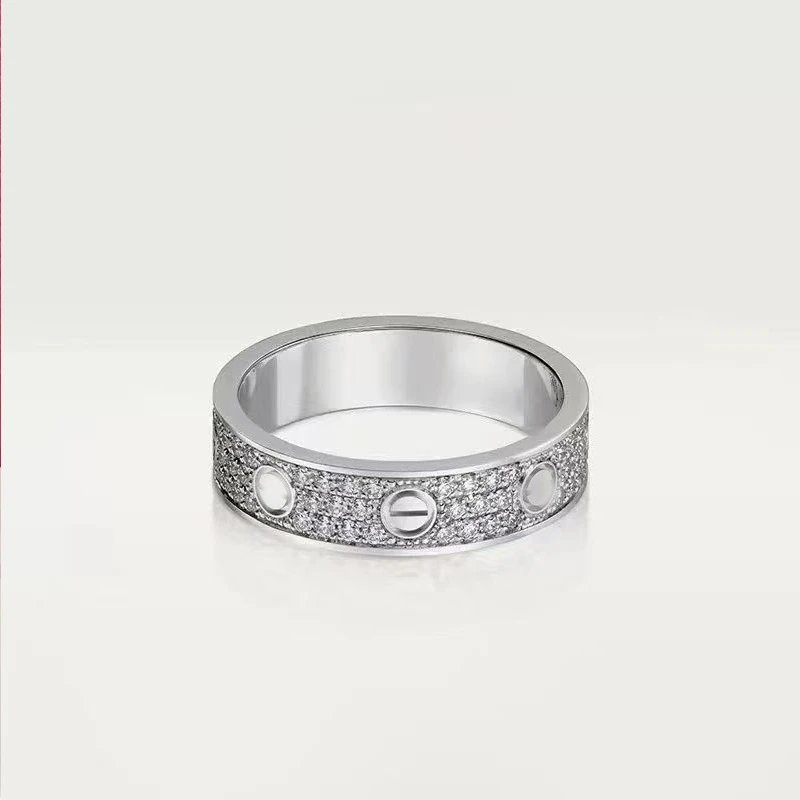 Unbranded Jewelry 6mm Wide Screw-Motif Band Ring — Wide-style studded silver with full star pattern