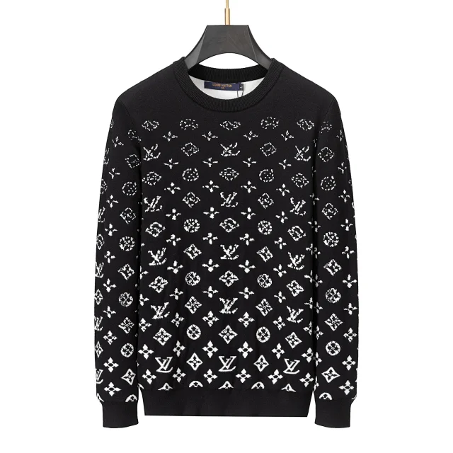 Prada Knitwear Crew-Neck Logo Knit Sweater product detail image 13