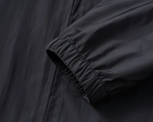 Moncler Windbreaker Jacket Black with Red-Blue-White Stripes Outerwear - 5