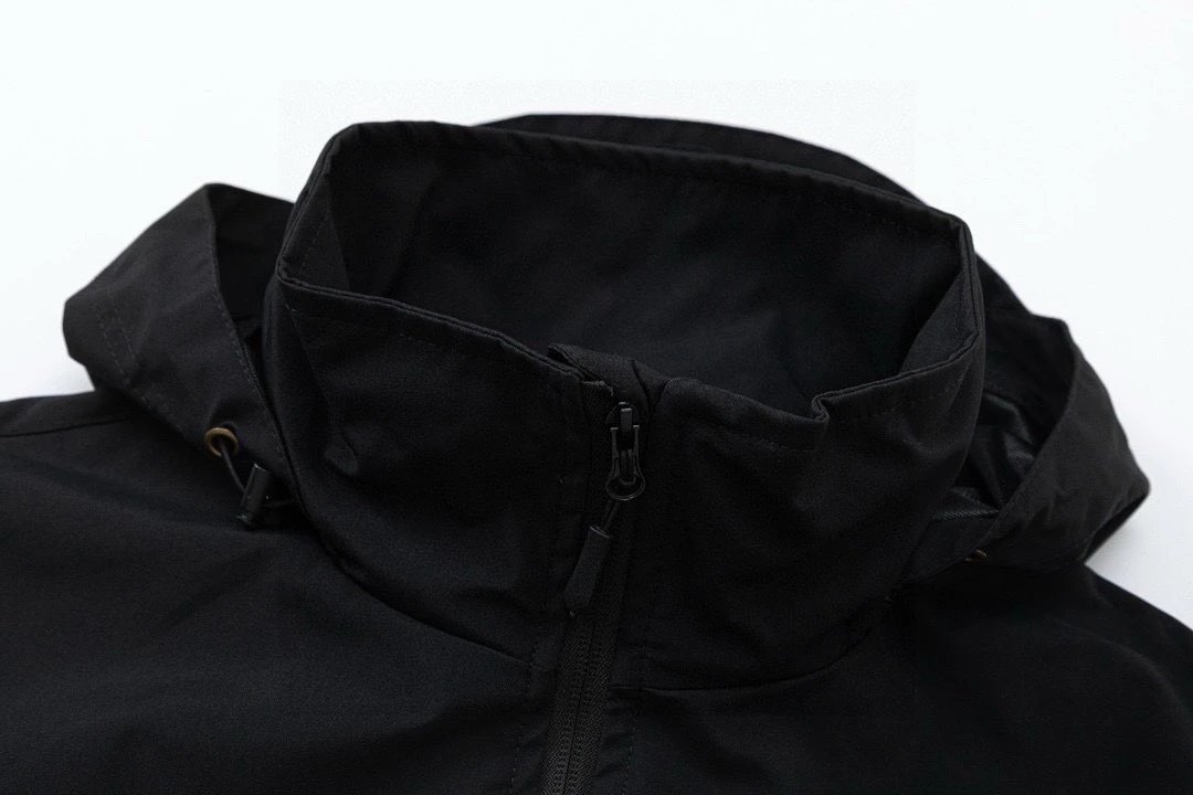Stone Island Jackets Hooded zip-up shell jacket with compass sleeve patches image 5