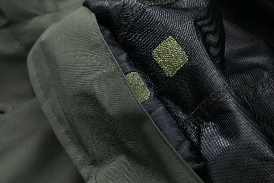 Stone Island Jackets Hooded zip-up shell jacket with compass sleeve patches image 8