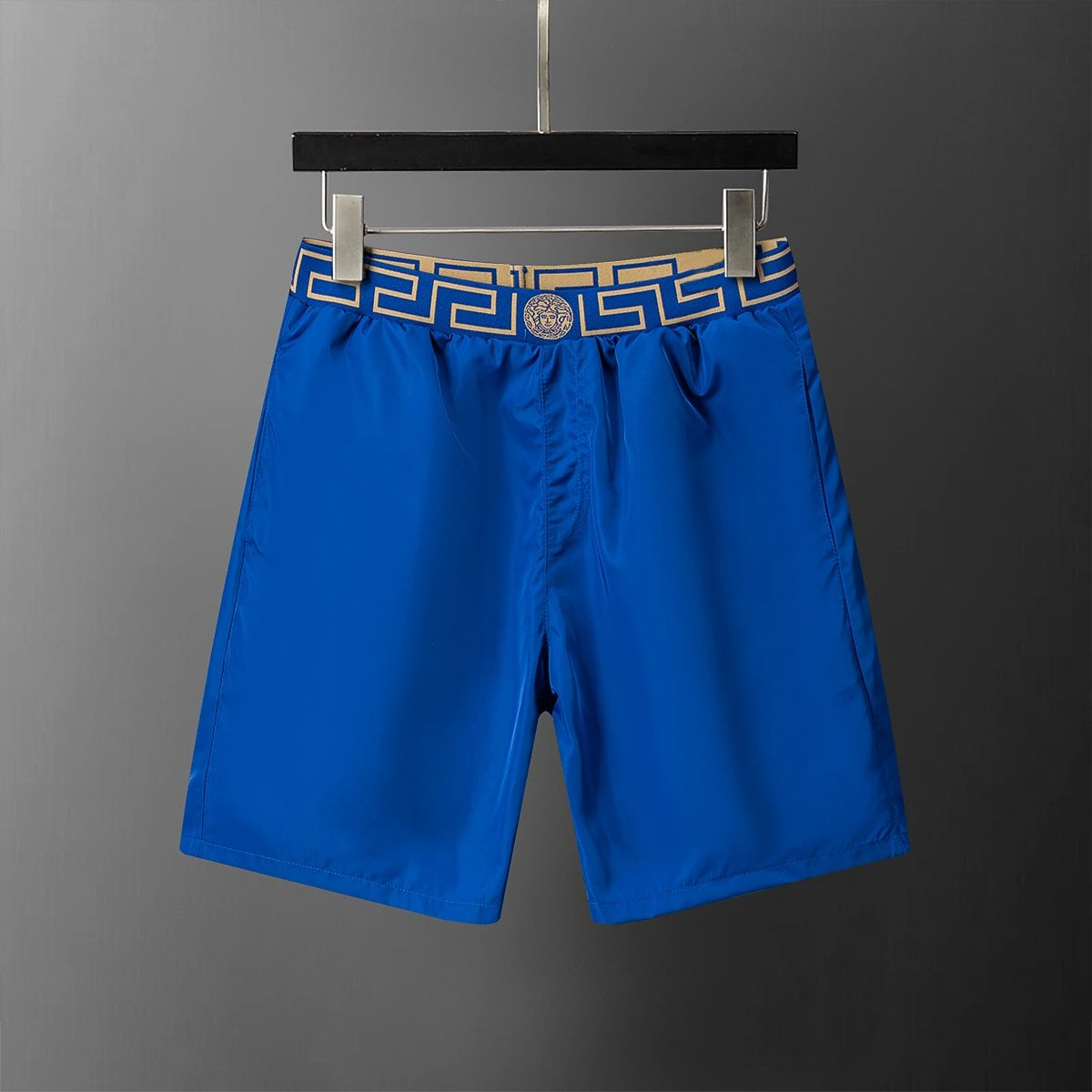 Versace Shorts Greek key waistband — YMX064