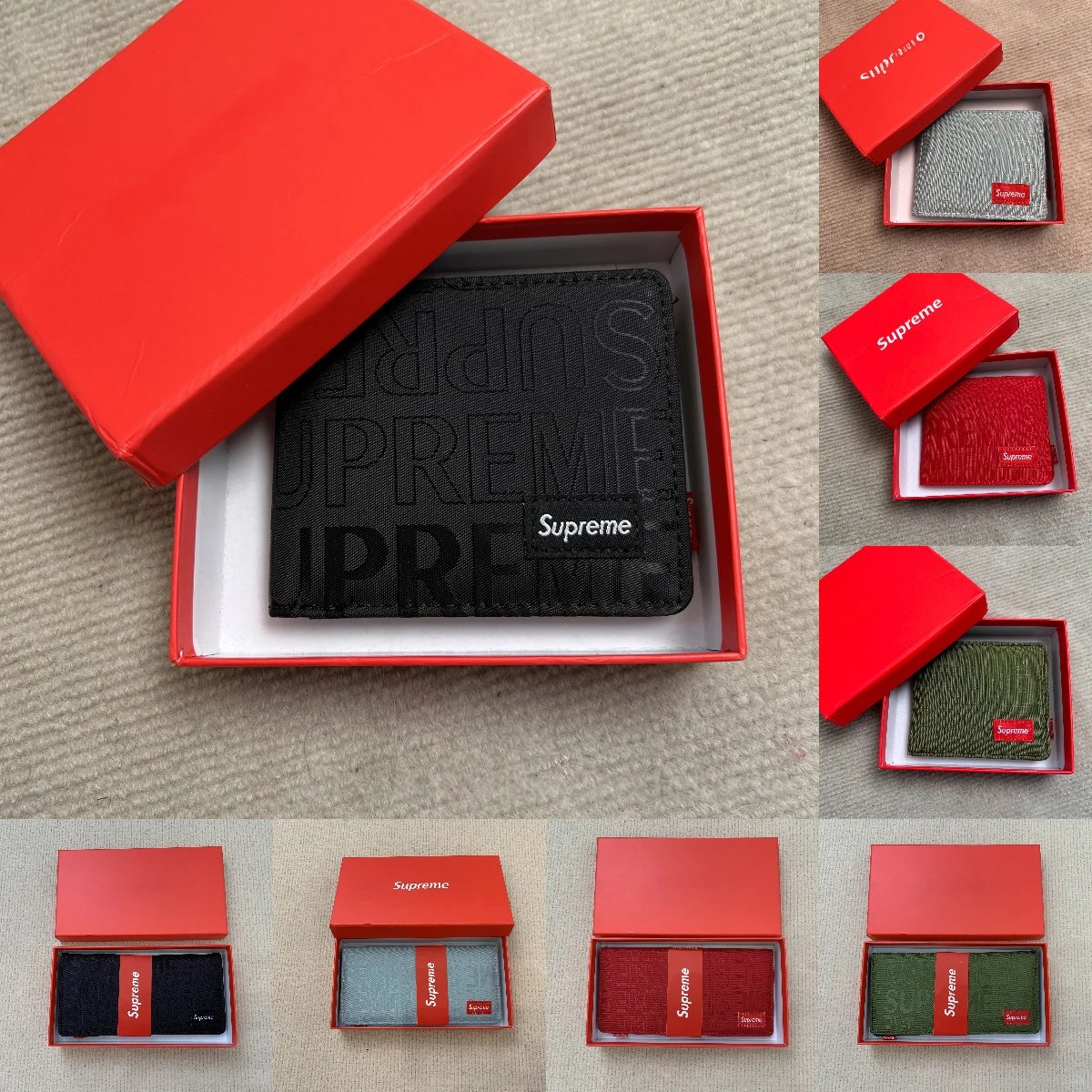 Supreme Black Leather Wallet