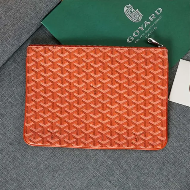 Goyard Handbags Zippered Monogram Clutch Pouch product detail image 12