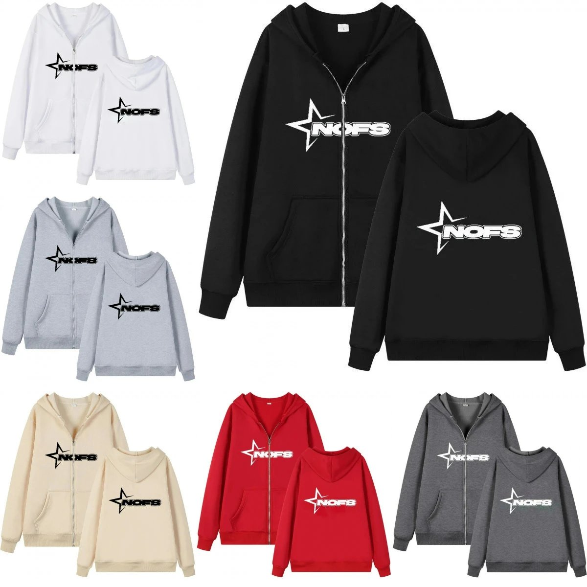 NOFS Star Logo Hoodi