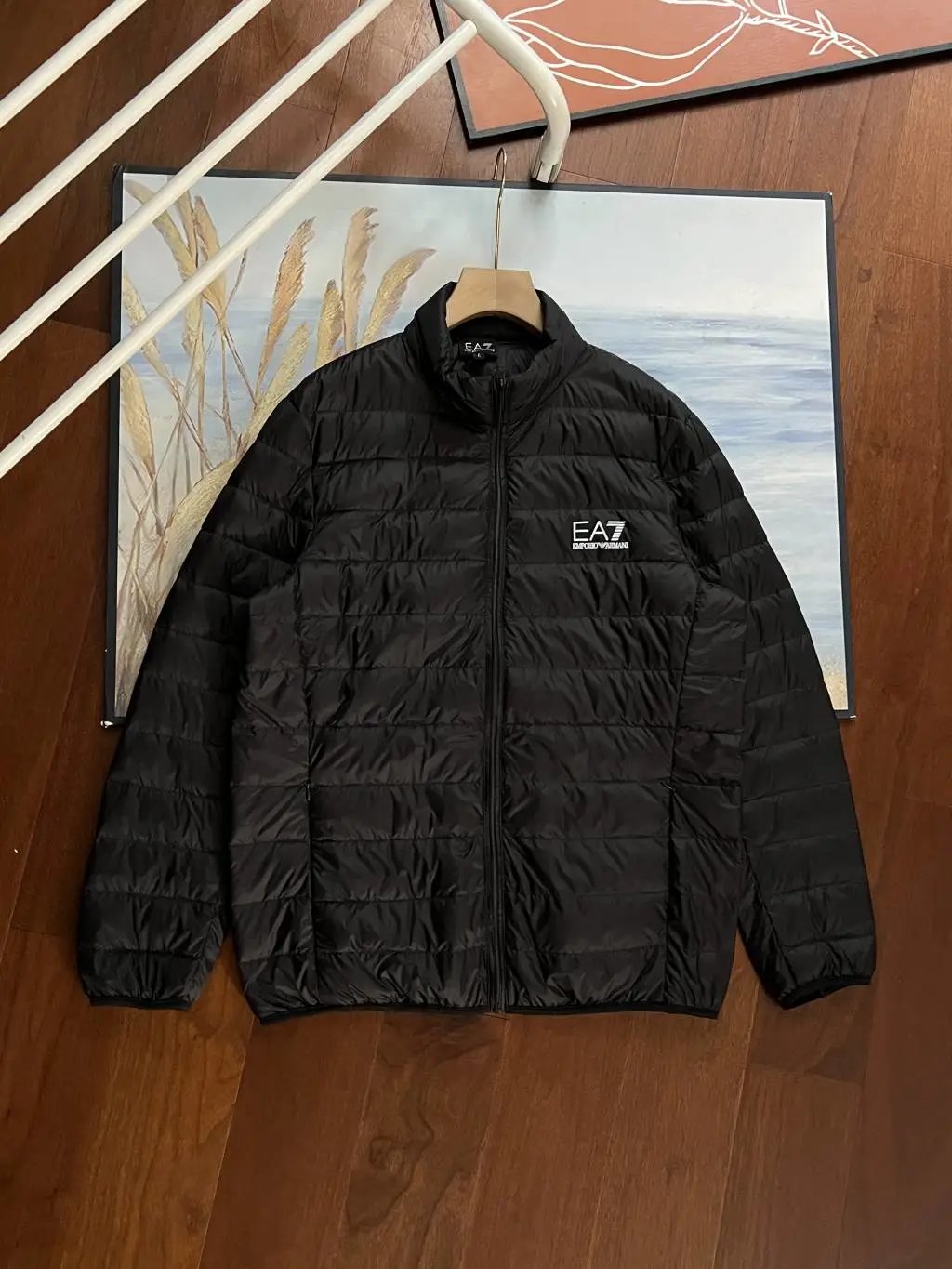 EA7 Down Jackets Quilted stand-collar puffer jacket image 4
