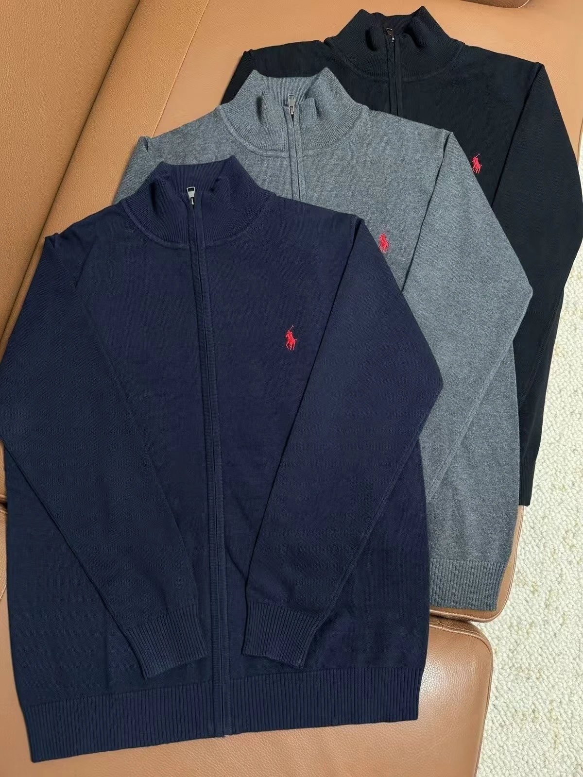 Polo Ralph Lauren Knitwear Full-Zip Mock-Neck Knit Sweater image 8