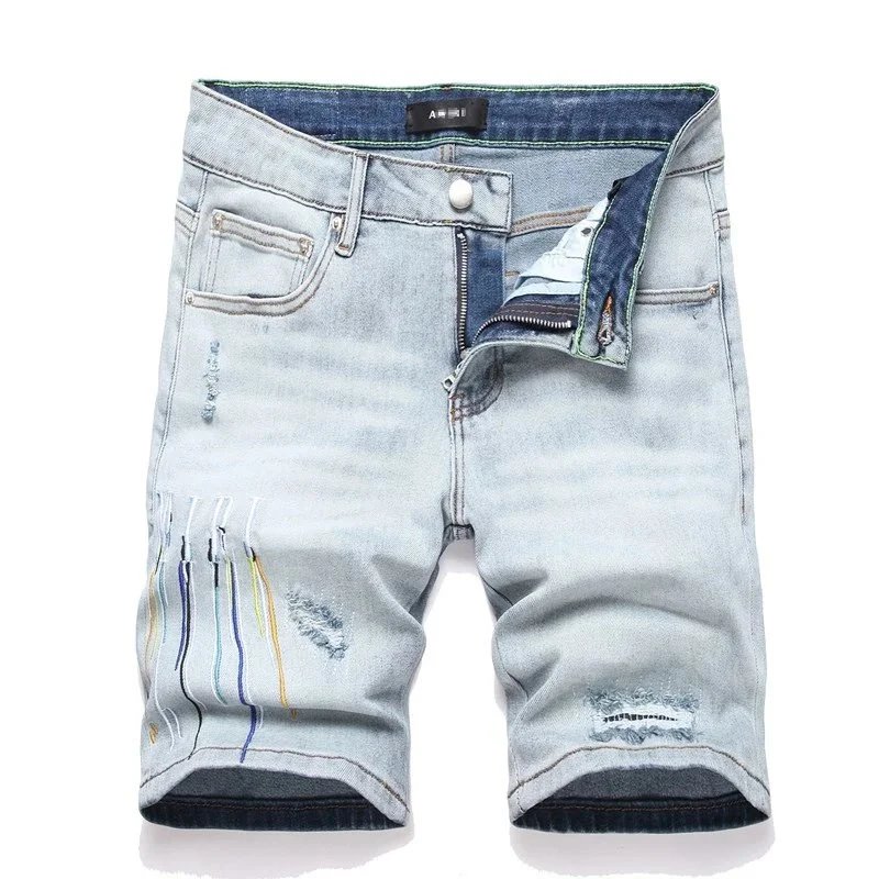 DSQUARED2 Shorts Distressed graphic-print denim — TH-35