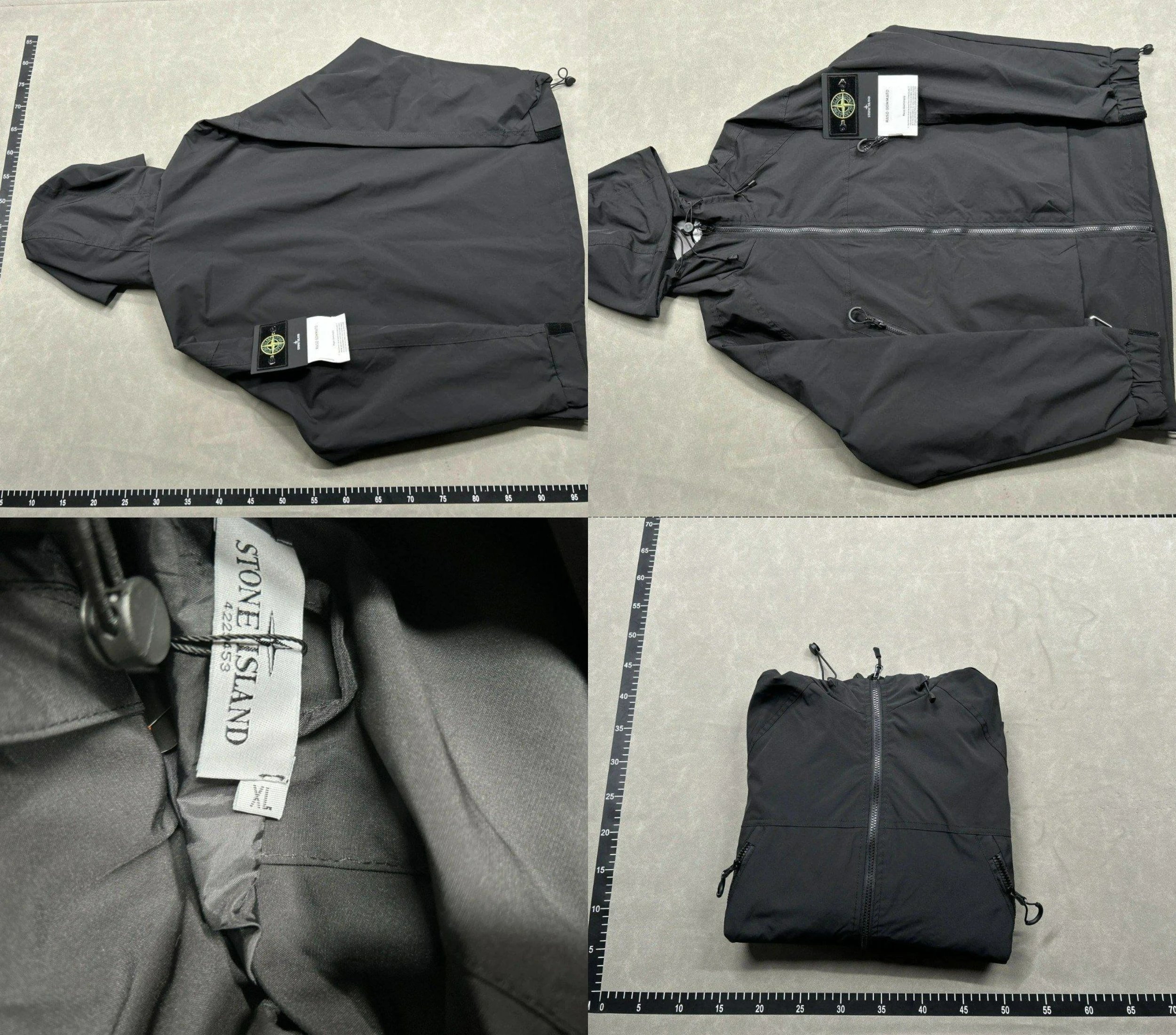 Stone Island Raso Domato Black Windbreaker Jacket Outerwear - 4
