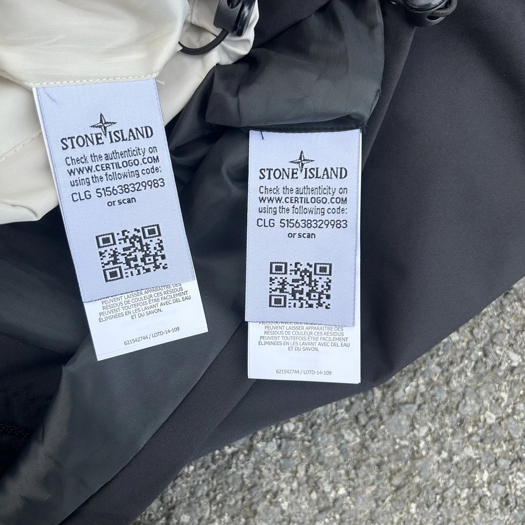 Stone Island Raso Domato Black Windbreaker Jacket Outerwear - 38