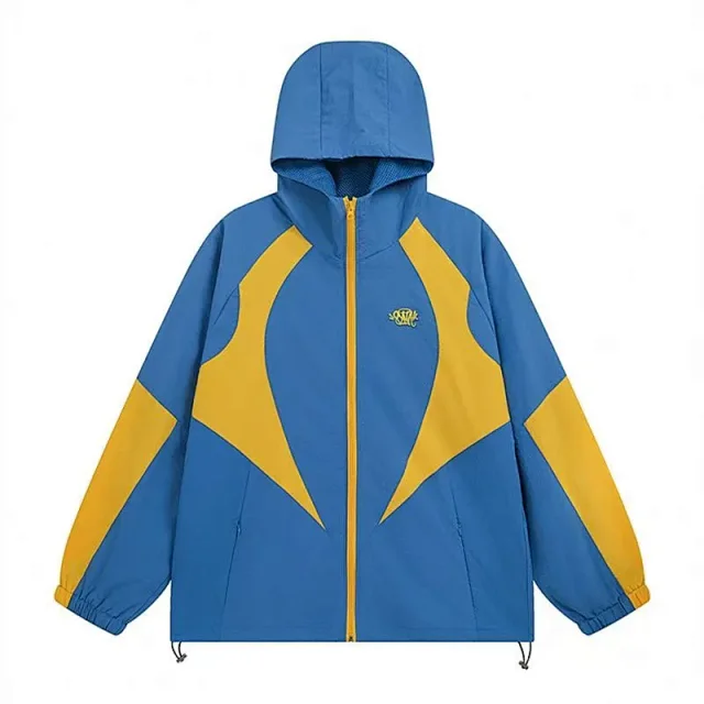 Syna World Tracksuits Hooded zip jacket and shorts set with contrast curved panels product detail image 13