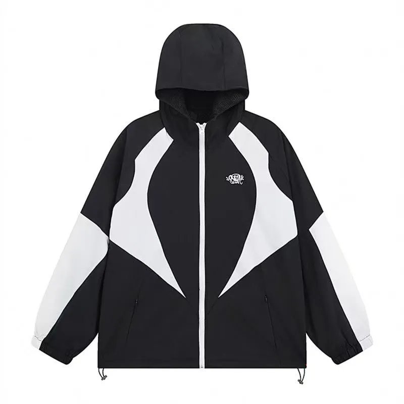 Syna World Tracksuits Hooded zip jacket and shorts set with contrast curved panels image 8