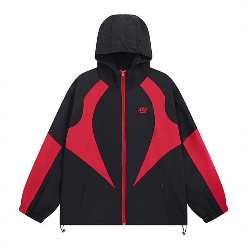 Syna World Tracksuits Hooded zip jacket and shorts set with contrast curved panels image 9