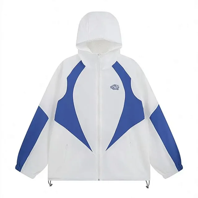 Syna World Tracksuits Hooded zip jacket and shorts set with contrast curved panels product detail image 12