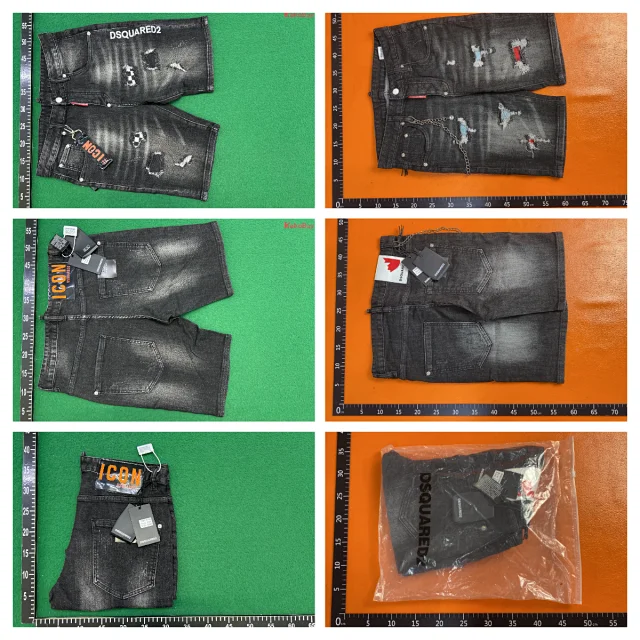 DSQUARED2 Shorts Distressed graphic-print denim product detail image 2